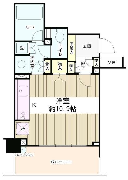 パークホームズ小石川 403号室 間取り図