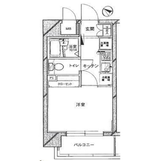 レジオス文京白山 304号室 間取り図