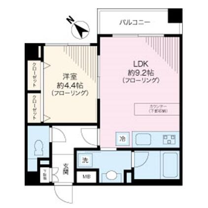 パレ・ソレイユ文京白山 205号室 間取り図