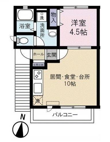 カーサ・リリオ　～Casa Lirio～ 101号室 間取り図