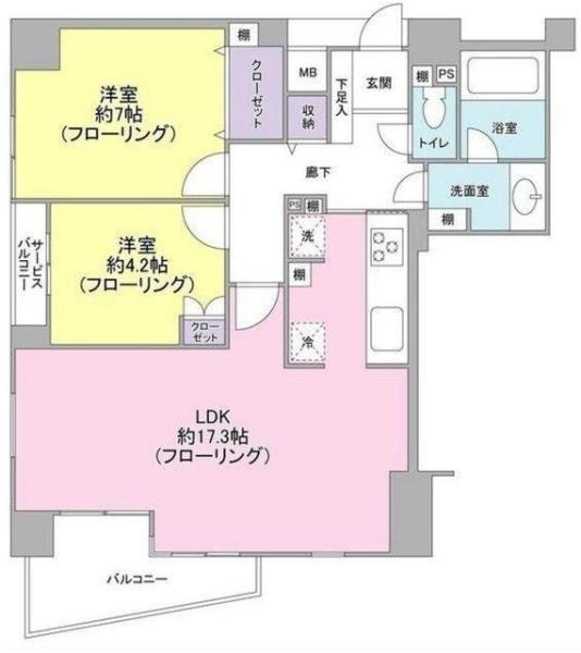 シーダム千駄木間取り図