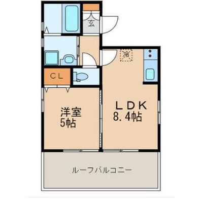 プロジェティーム・ハイヴ 401号室 間取り図