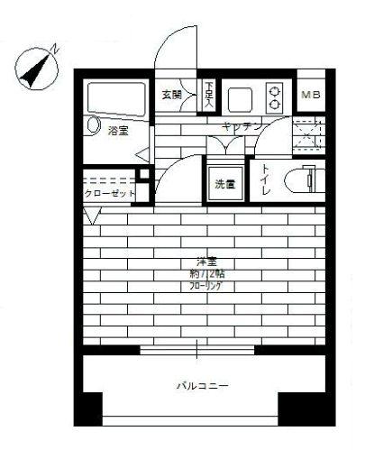 ステージグランデ文京大塚 1004号室 間取り図