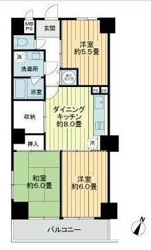 ライオンズマンション護国寺間取り図