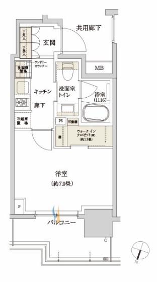 パークリュクス本駒込ステーションプレミア間取り図