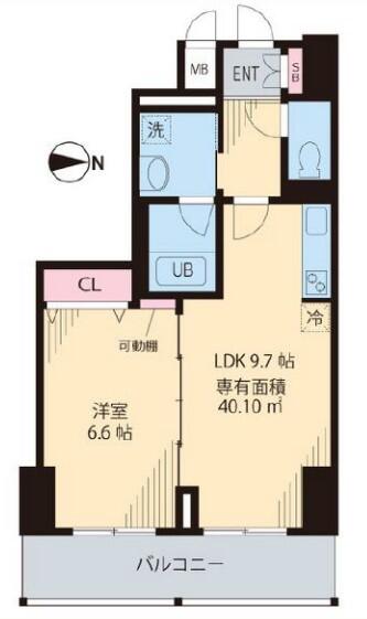 プレシャス音羽 1002号室 間取り図