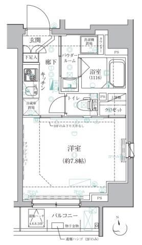 クレイシア新宿御苑前間取り図