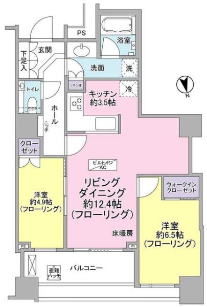 アトラスタワー茗荷谷間取り図