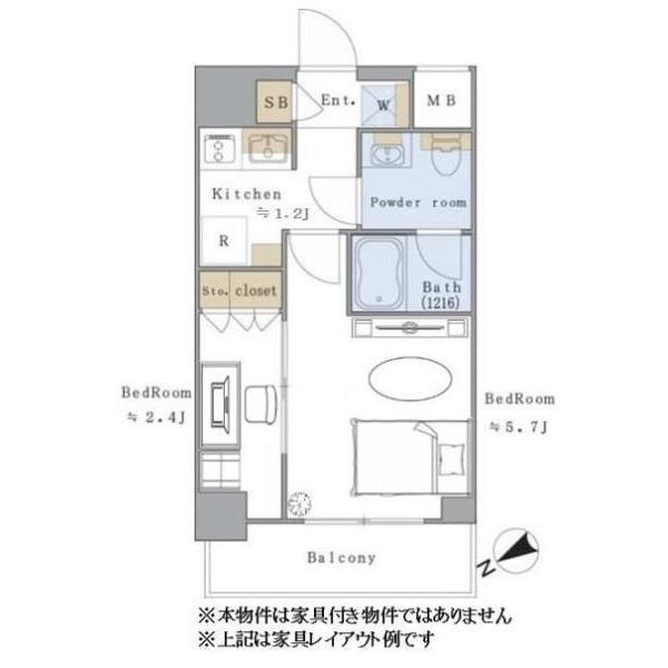 Brillia ist 文京茗荷谷 203号室 間取り図