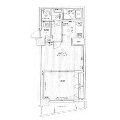 パークウェル文京千石 103号室 間取り図