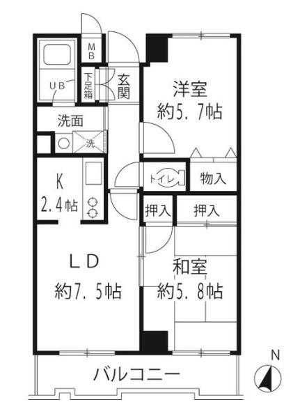 パラシオ文京間取り図