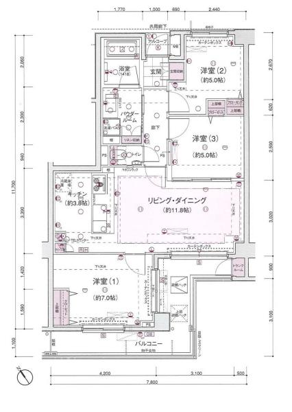 サンアリーナ文京小石川間取り図