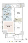 オープンレジデンシア文京本郷間取り画像
