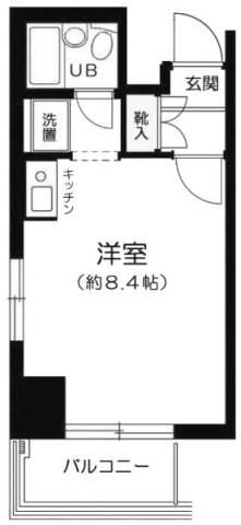 ストーク小石川 405号室 間取り図