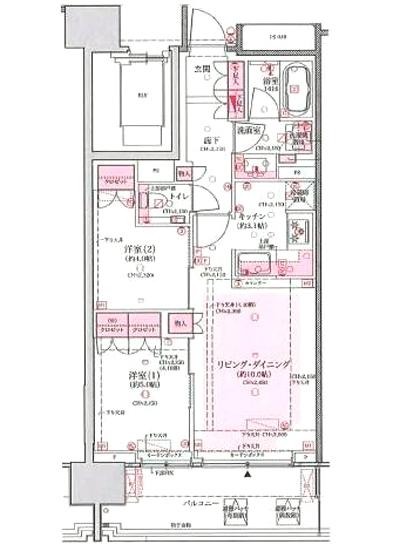 クレヴィア小石川後楽園間取り図