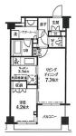 ハピネ文京根津 502 間取り図