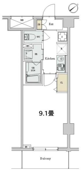 カスタリア本駒込間取り図