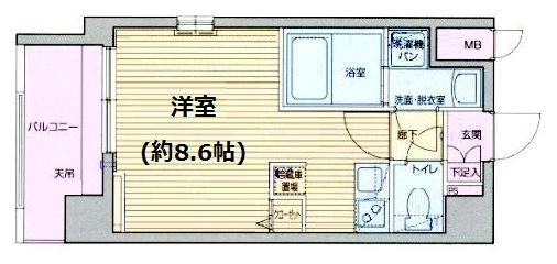 ガーラ本郷三丁目 2F 間取り図