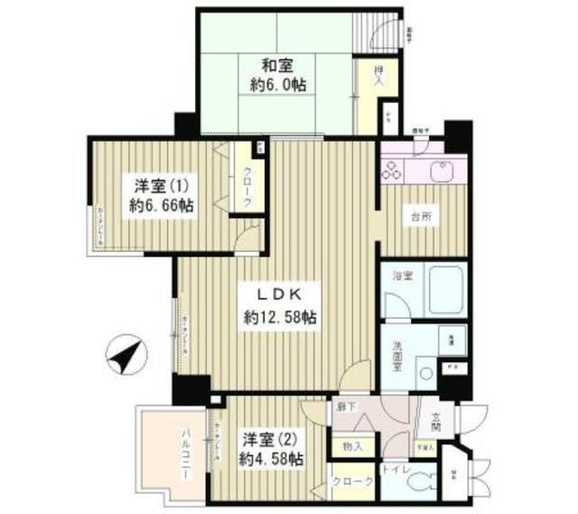 マハール駒込間取り図