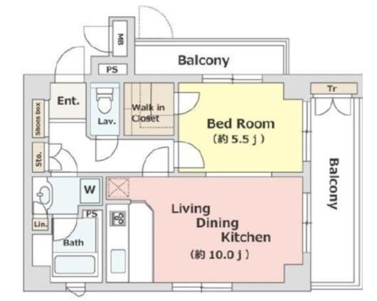 （向丘2丁目マンション）間取り図