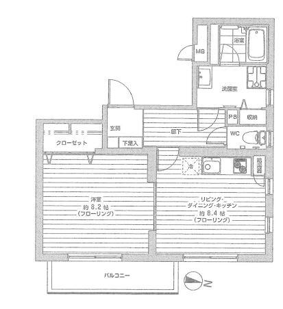 グレイス白山間取り図