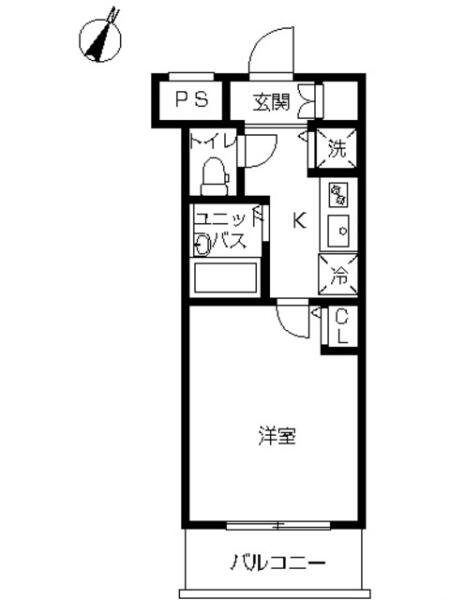 スカイコート文京白山第5間取り図