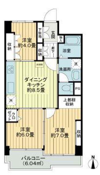 湯島マンションサマリヤ間取り図