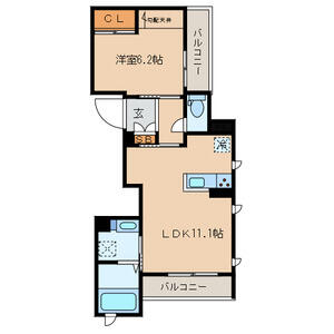 ボヌールヤマキチIII間取り図