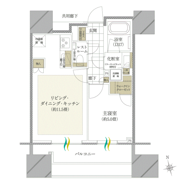 ディアナコート文京本郷台間取り図