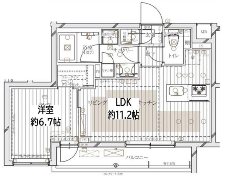 REGALIZ文京大塚（レガリス文京大塚）間取り図