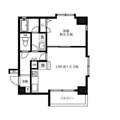 セレナハイム小石川東館 5F号室 間取り図