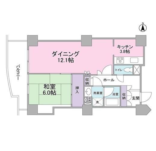 文京グリーンコートビュータワー本駒込A棟間取り図