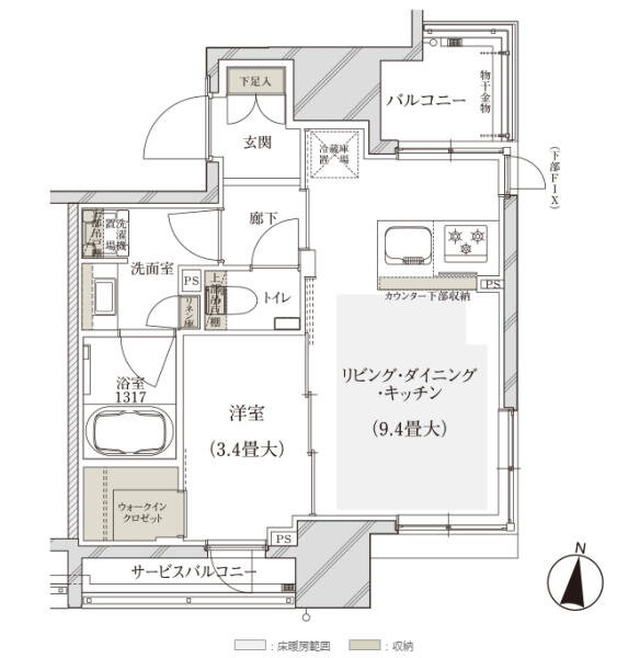 ルジェンテ文京春日間取り図