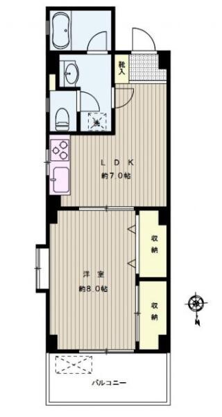 ラフィネ小石川間取り図