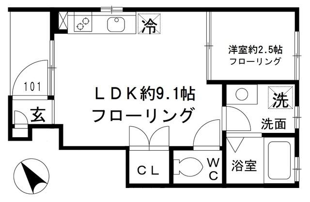 RIZIERやよい間取り図