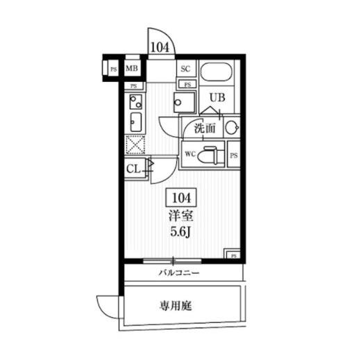 エルファーロ神楽坂間取り図