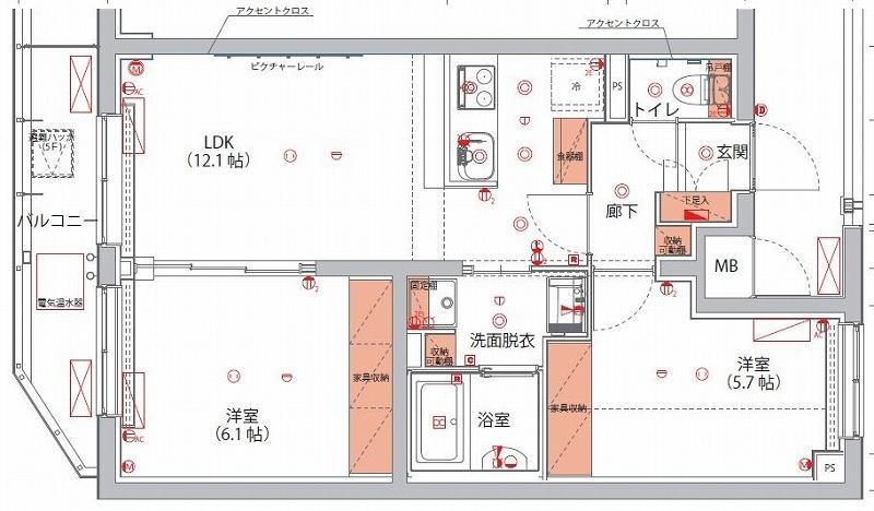 ハーモニーレジデンス神楽坂ヒルズthird間取り図