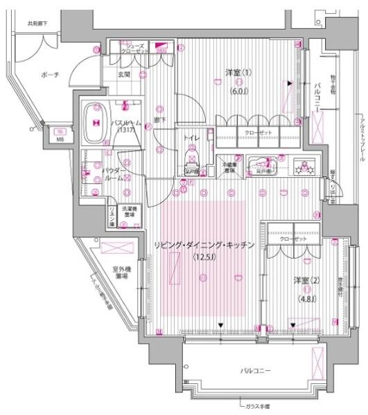 ガーラ・レジデンス文京本郷間取り図