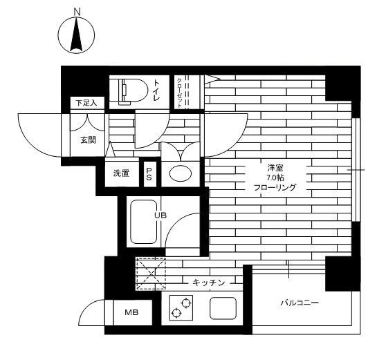 ステージファースト白山II間取り図