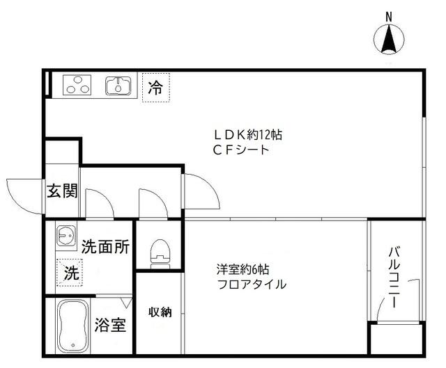 サングレイス関口間取り図