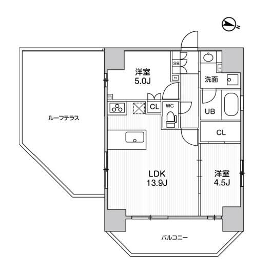 シーズンフラッツ文京東大前間取り図