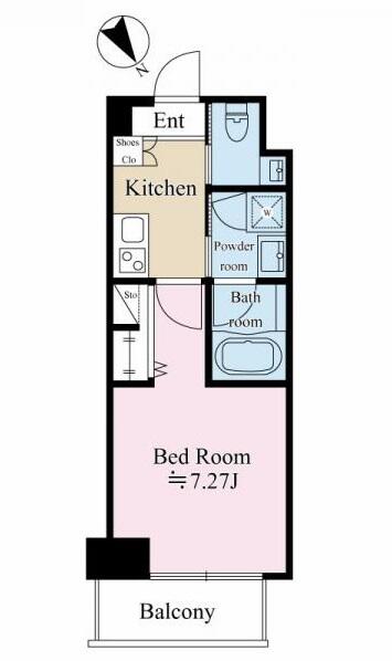 クレストハウス小石川間取り図