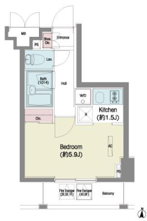 文京春日プラッツ間取り図