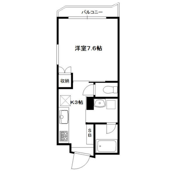 茗荷谷ハイツ間取り図