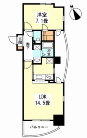 アルモニー御茶ノ水 402号室 間取り図