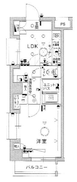 スカイコート茗荷谷壱番館間取り図