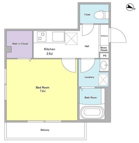 フレスコ文京茗荷谷EAST 301号室 間取り図