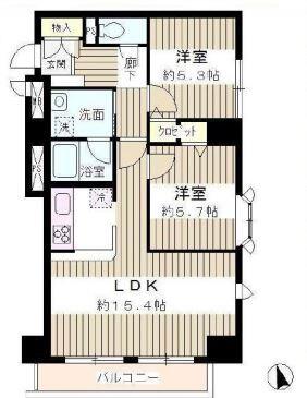 グリーンコート間取り図