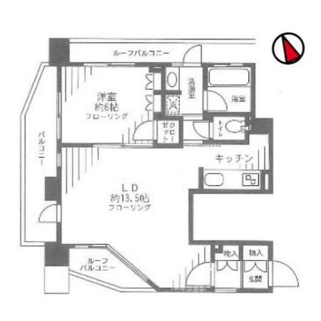 ステージグランデ本郷 1402号室 間取り図