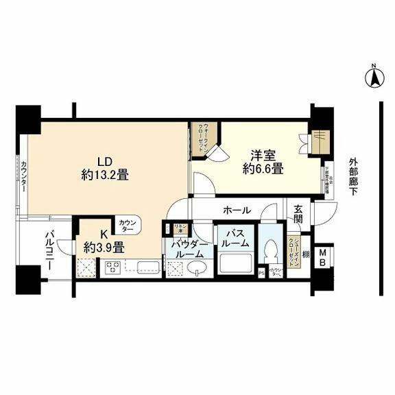 クオリア後楽園間取り図